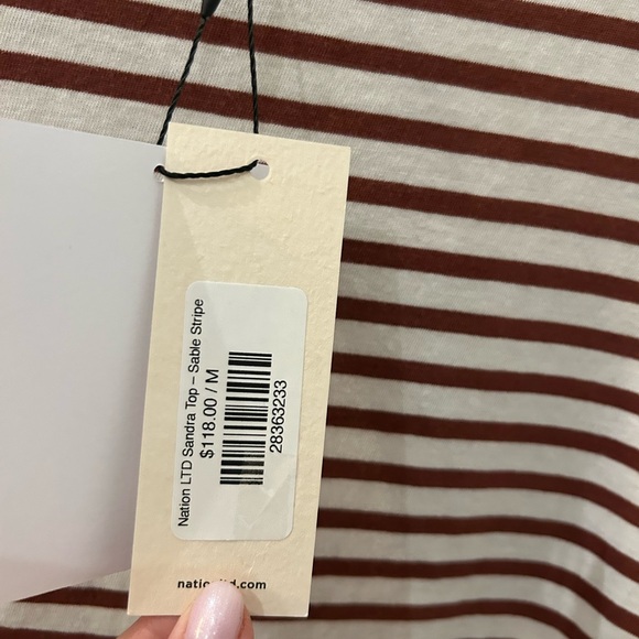 Nation Sandra Striped Boatneck Top - Picture 9 of 11